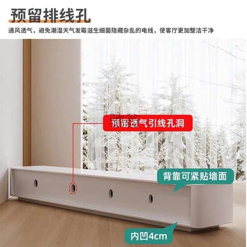 L6Y p!茶几电视柜组合实木现代客厅卧室悬挂电视柜简约小户型落