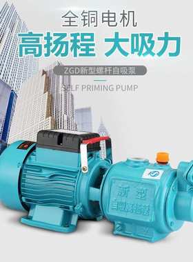【140.6元抢100000件，抢完恢复148元】螺杆自吸泵家用水井抽水泵
