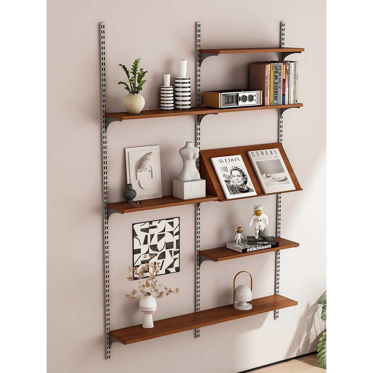 墙上置物架客厅壁挂式实木一字隔板可调节墙面展示架悬空轨道书架,电子元器件市场,其它元器件,淘宝优惠券,粉丝福利购,淘宝优惠卷