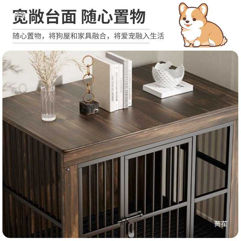 豪华木制狗笼大型边牧宠物狗窝家居大中小通用别墅大狗笼带屋顶