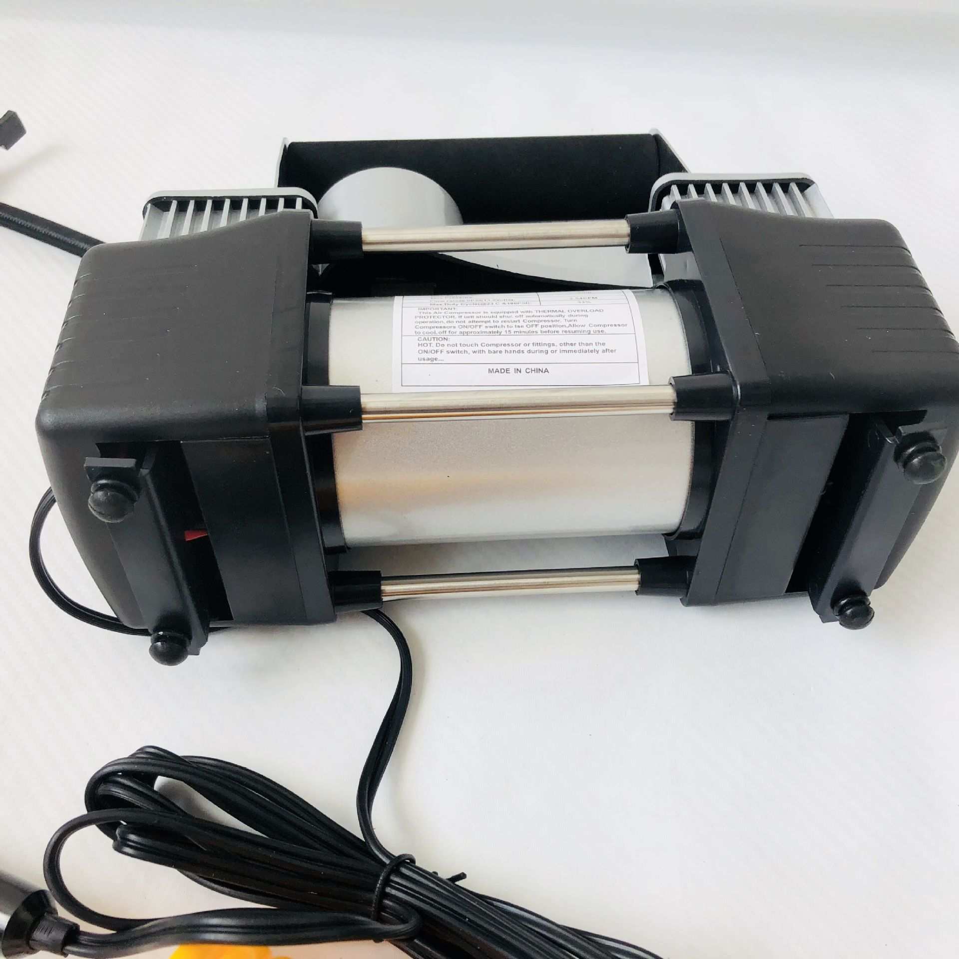 车载充气泵双缸 便携式轮胎充气机 高压大功率12v汽车快速打气泵