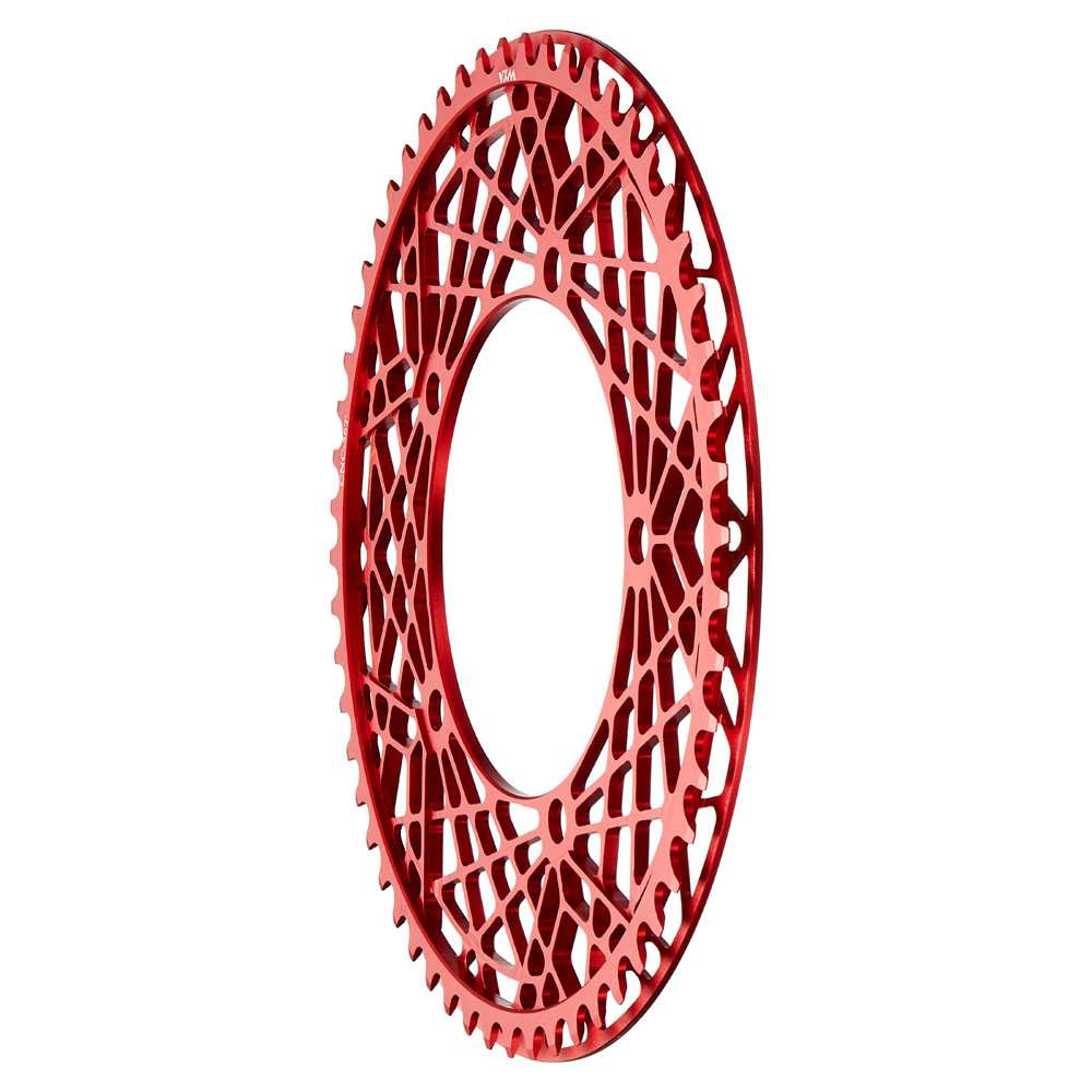 VXM折叠自行车链轮 130BCD带护盘片 公路车53t 56t 58T铝合金单盘