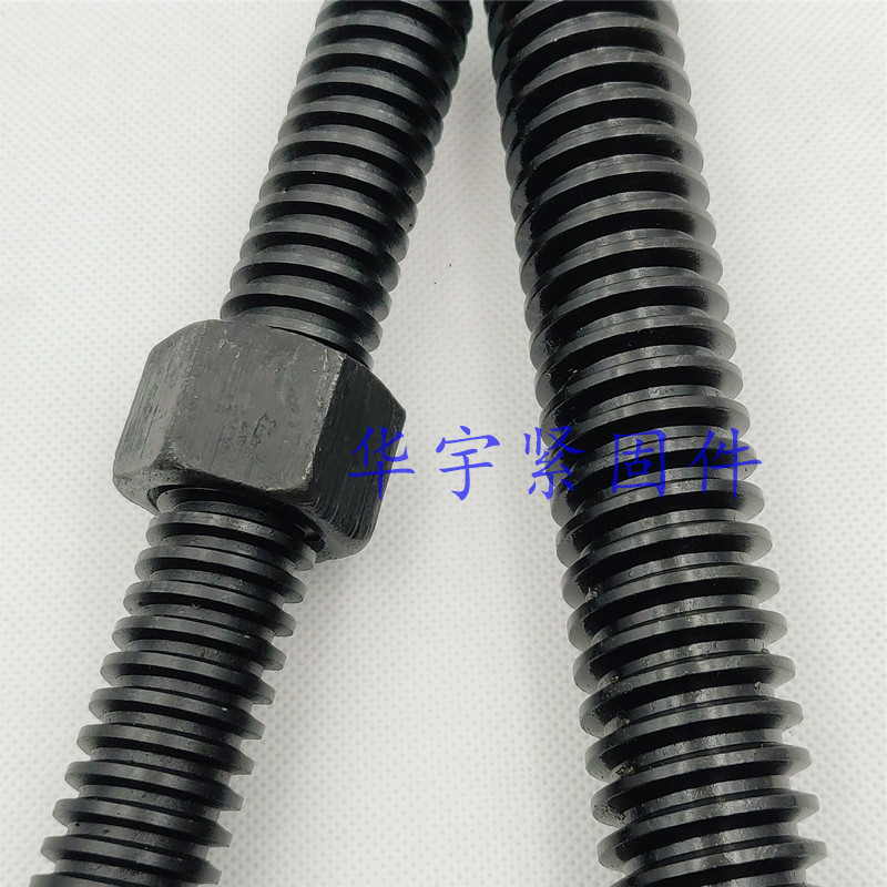 45号钢梯形扣丝杆 螺母 螺杆T型丝杠粗牙螺杆