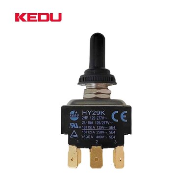KEDU科都HY29E 29D 29K二/三档2/3档4/6/9脚钮子开关摇臂拨动开关