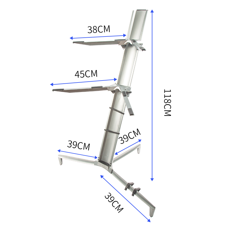 双层键盘飞机架midi键盘架合成器支架电子琴88键电钢琴架子通用61