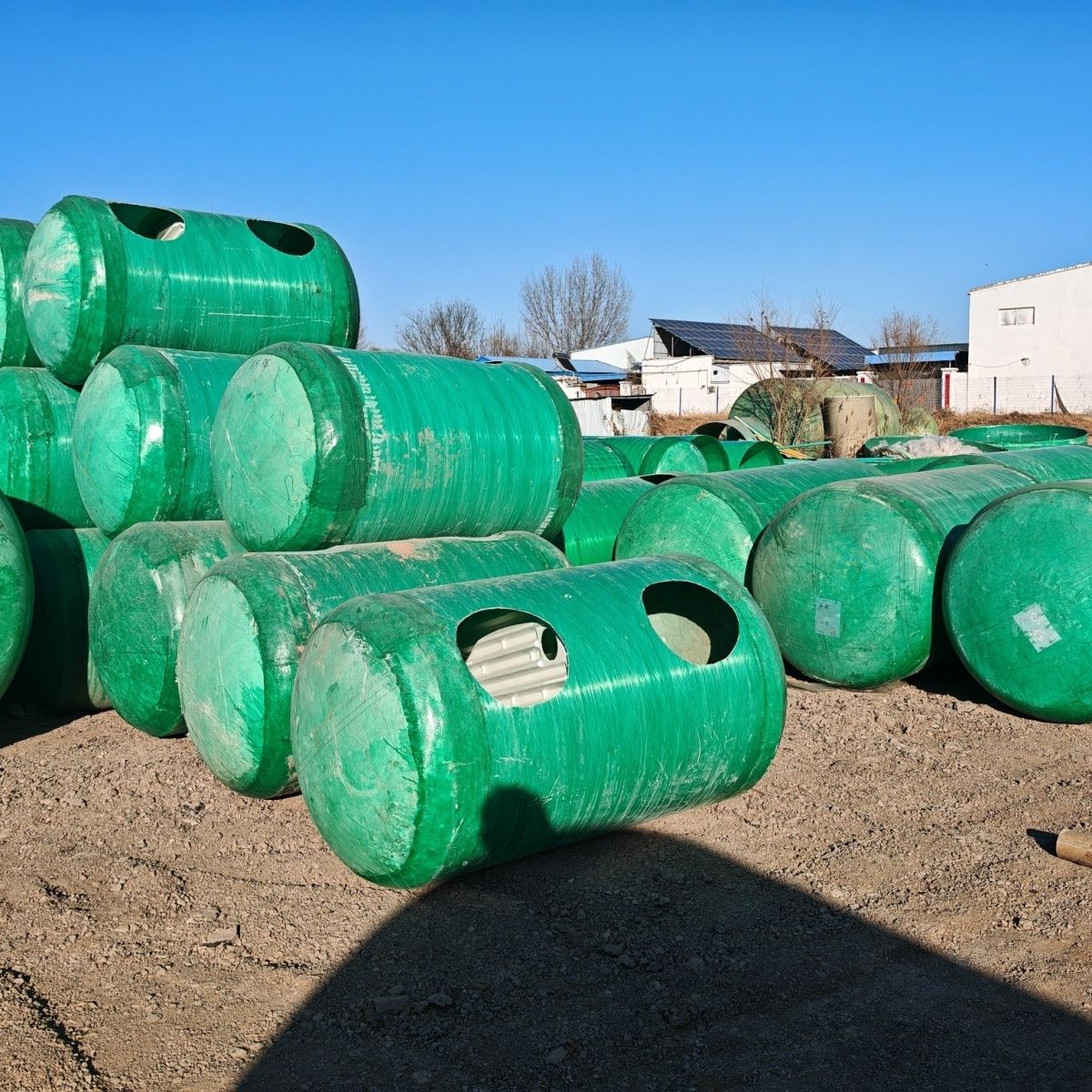 玻璃钢化粪池箱变光伏事故油池玻璃钢储油桶