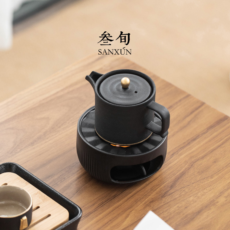 叁旬 禅风温茶炉蜡烛加热温茶器陶瓷家用茶壶煮茶保温底座暖茶炉,餐饮具,茶道/零配,淘宝优惠券,粉丝福利购,淘宝优惠卷
