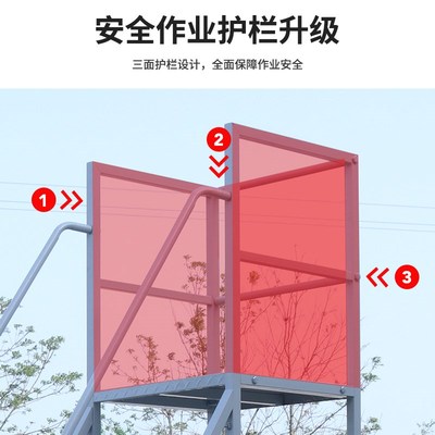 可移动平台登高车仓库登高梯库房多功能货梯作业梯带轮超市理货车