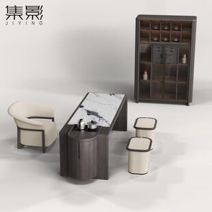 JIYM集影峰几茶桌椅组合轻奢客厅办公茶台现代简约阳台家用烧水壶