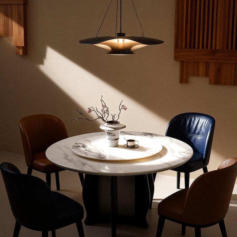 培迪圆形大理石餐桌现代简约桌椅组合餐厅桌子极简岩板家用饭桌,住宅家具,大理石餐桌,淘宝优惠券,粉丝福利购,淘宝优惠卷