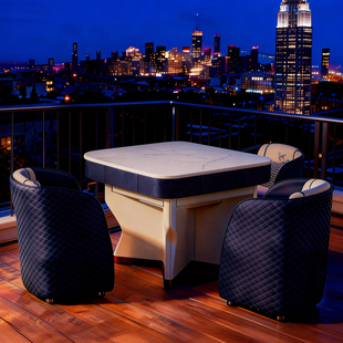 培迪家用全自动麻将桌餐麻一体机多功能餐桌两用棋牌桌轻奢麻将机