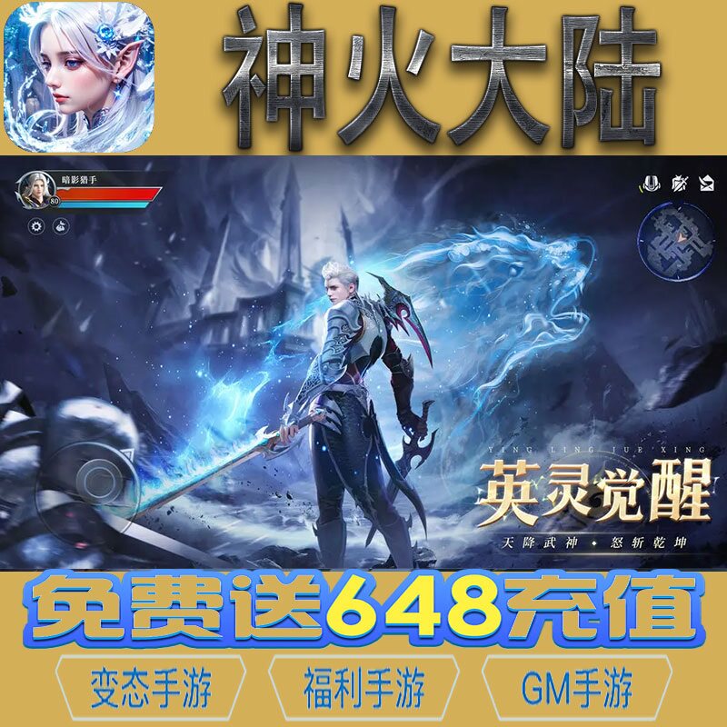 神火大陆魔幻动作手游gm后台vip无限资源礼包兑换码满级自用号