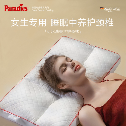 Paradies可水洗蚕丝分区护颈枕