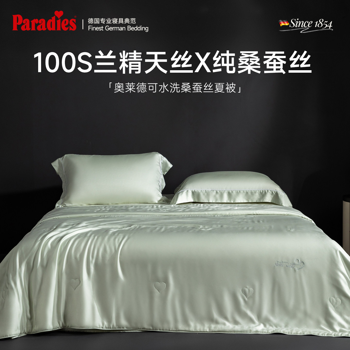 Paradies100S桑蚕丝夏凉被进口兰精天丝夏被空调被可水洗