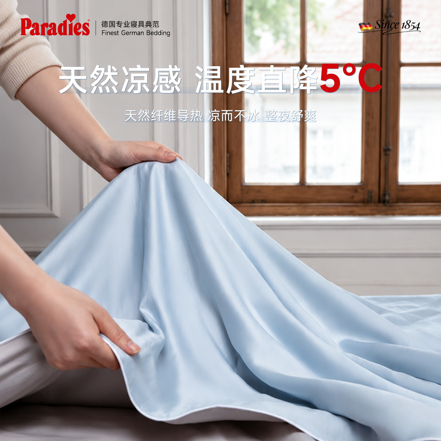 Paradies/芭蕾丽丝桑蚕丝夏被冰氧系列可水洗兰精天丝空调被
