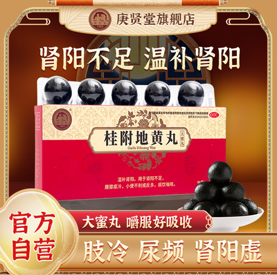 【庚贤堂】桂附地黄丸9g*10丸/盒肾阳不足