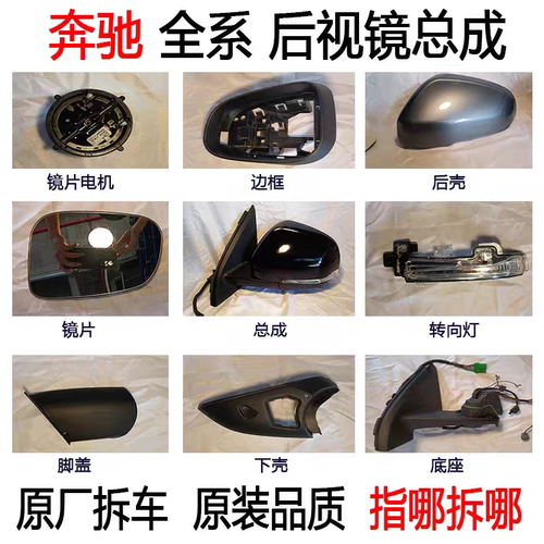 适用奔驰后视镜E级 S级 GLE GLS CLS倒车镜反光镜底座镜框转向灯