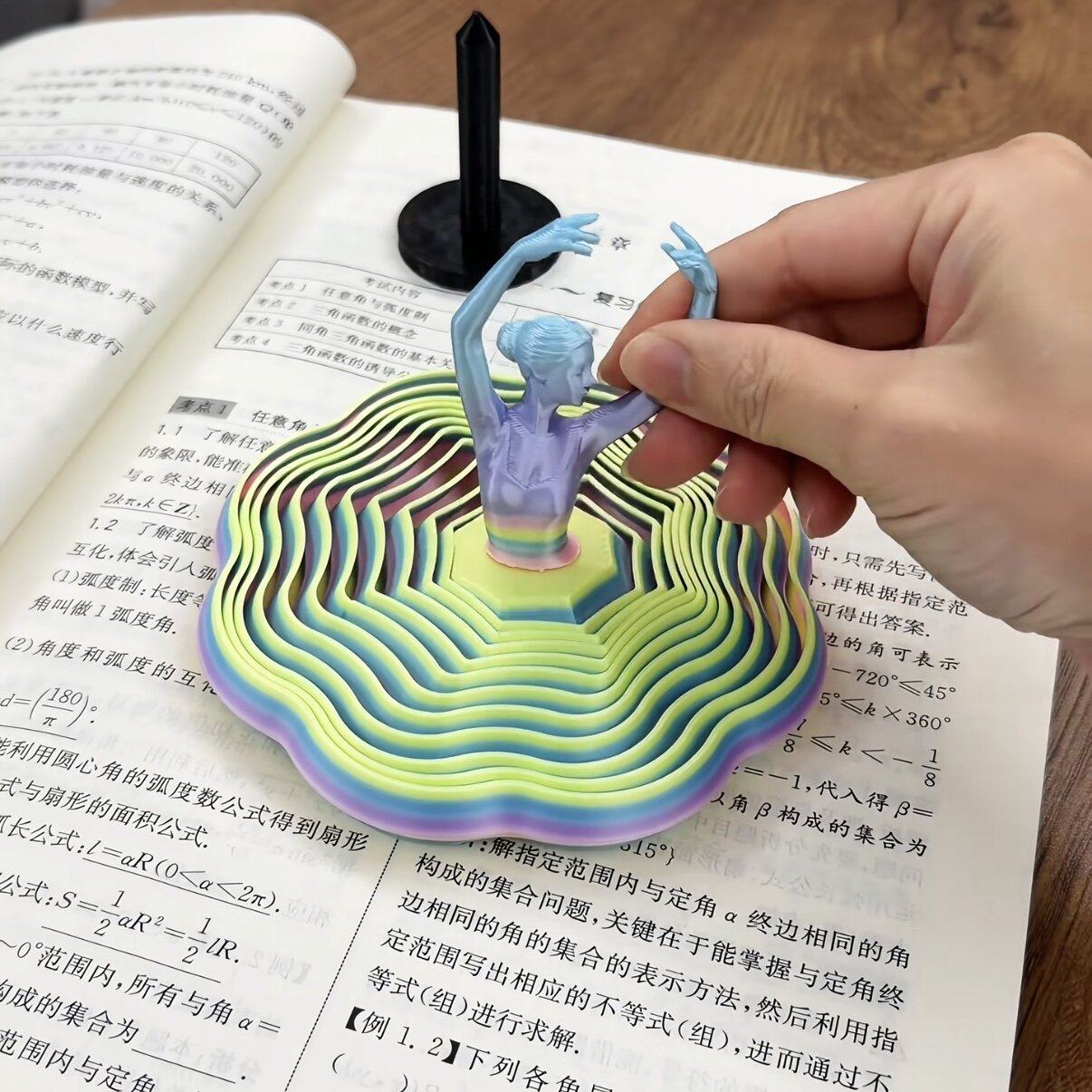 芭蕾舞者摆件3D打印萝卜塔旋转女孩模型手办摆件diy桌面装饰玩具