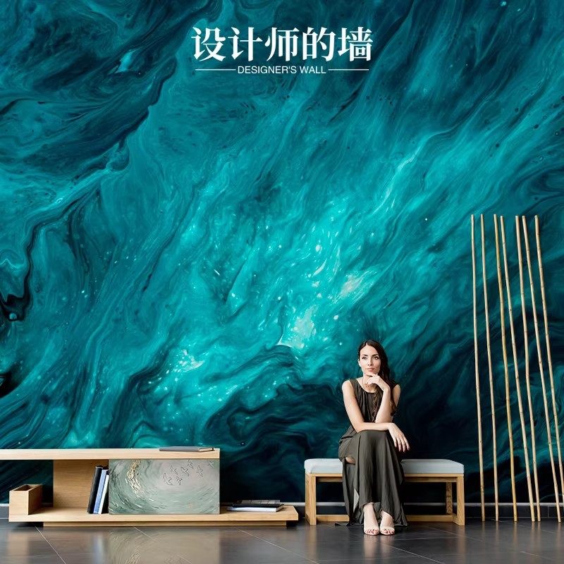 3D立体几何星空科技风KTV酒吧壁纸无纺布墙纸5d动感三维立体壁画