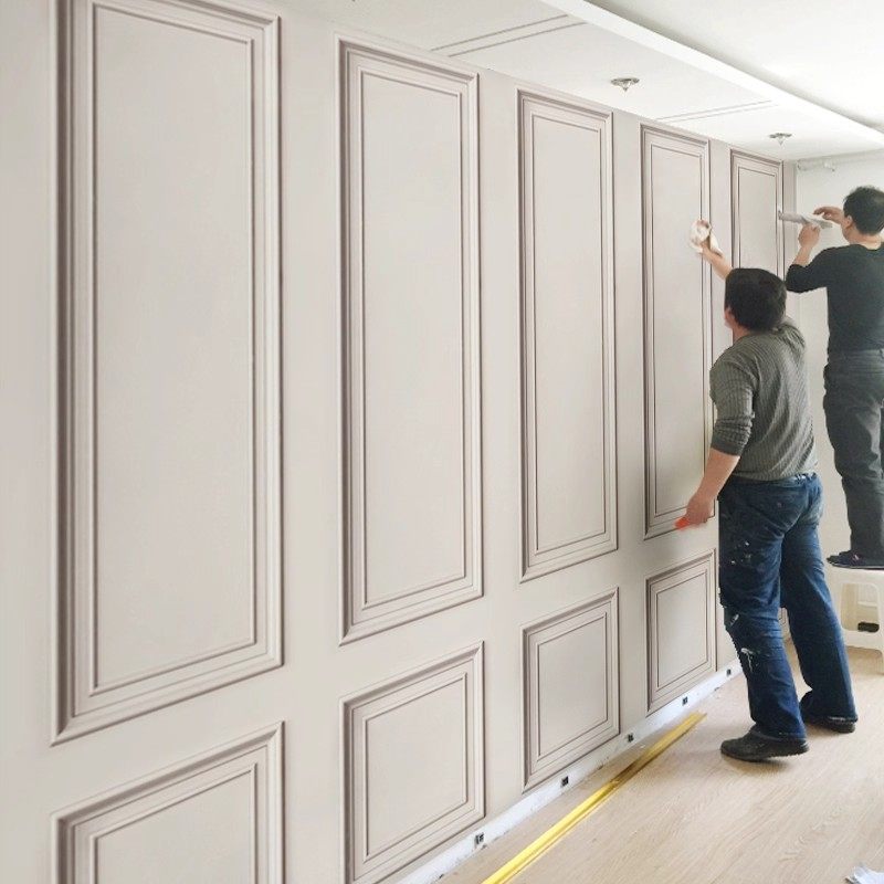 网红石膏线背景墙纸线条壁纸3d立体格子墙布服饰店拍照直播墙纸画,家装主材,定制壁画,淘宝优惠券,粉丝福利购,淘宝优惠卷