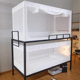 儿童家用防摔蚊帐三开门学生宿舍高度伸缩自连接加厚烤漆支架 新款