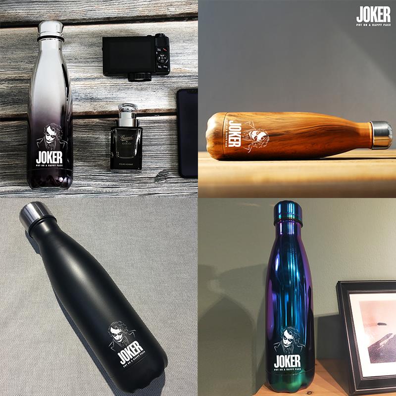 高档大容量简约便携不锈钢保温杯学生个性黑悟空潮海贼王水杯子