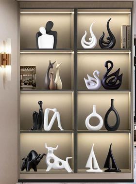 轻奢高档家居电视柜酒柜装饰品客厅现代餐柜高级感工艺饰品摆件