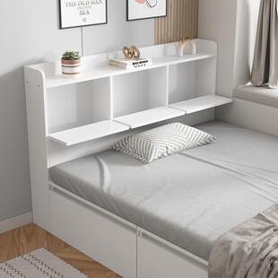 实木床头柜置物架床尾收纳柜多功能窄夹缝柜储物柜床边靠背长条柜