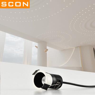 SCON嵌入式迷你小射灯led客厅吊灯开孔3.5商业满天星空天花无主灯
