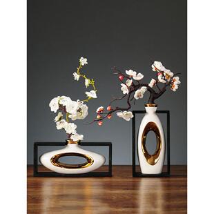 新中式花瓶电视柜摆设鹿摆件创意家居装饰品玄关隔断餐厅房间布置