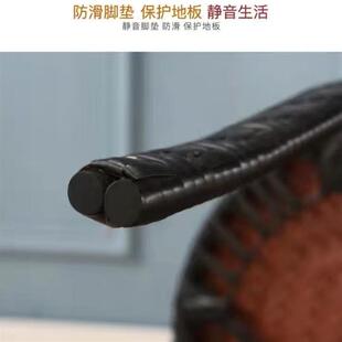 阳台小藤椅子休闲单人扶手靠背椅家用老人庭院室外户外编织藤椅子