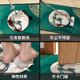 防滑PVC皮革防水可擦免洗卧室门口地毯脚垫 家用入户门垫进门地垫