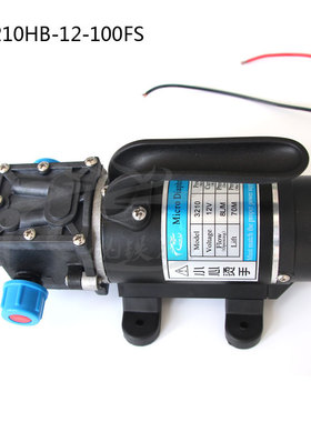 12V24cV100W直流大功率打药农用电动隔膜泵自吸洗车高压水泵带风