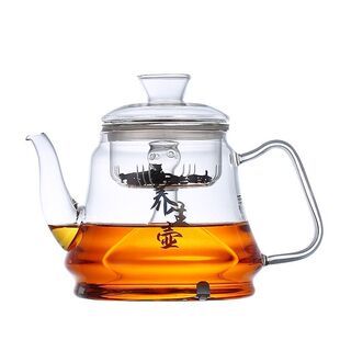 电磁炉用玻璃蒸茶壶蒸汽煮茶器蒸煮两用耐高温加厚玻璃煮茶壶家用