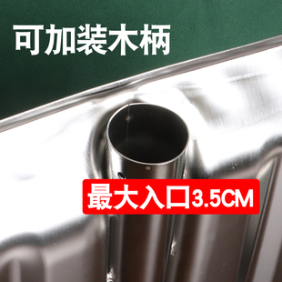 加厚不锈钢铁锹大锨头粮食铲子饲料铲子推雪锹大号清洁铲子 雪铲