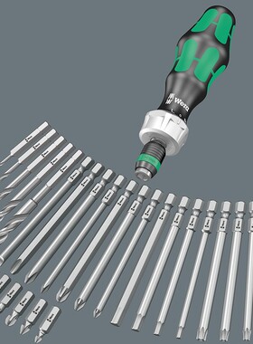 ra维拉KK60RA KK62可换头十字一字梅花棘轮T螺丝刀17件套装