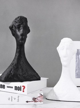 北欧人像雕塑摆件艺术创意装饰工艺品酒柜玄关电视柜客Y厅家居饰