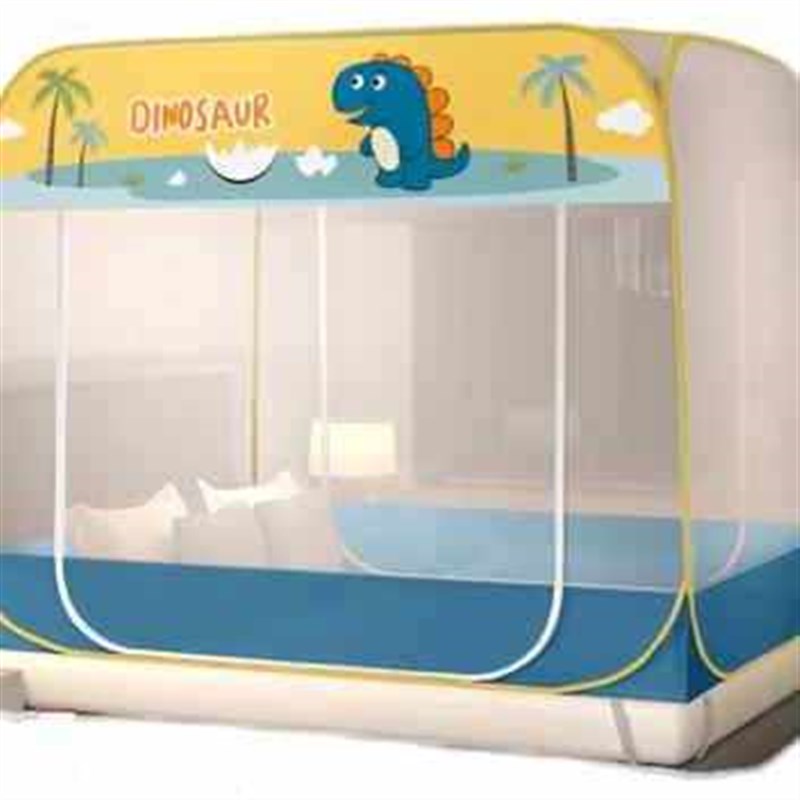 新款大床蚊帐家用卧室免安装蒙古包三开门拉链11*1O9*1米5*2m*1