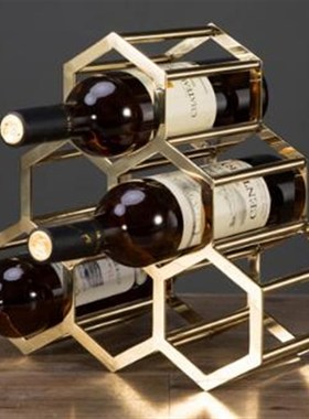 欧式家居别墅客厅酒m柜装饰品摆件餐桌红酒架葡萄酒架家用创意摆