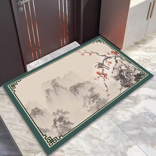免洗美式复古入户进门皮革地垫家用厨房防滑垫Q满铺可裁剪耐脏地