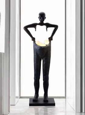 玻璃钢雕塑落地灯酒店大堂别墅商场售楼部装饰后现代抽象艺术摆件