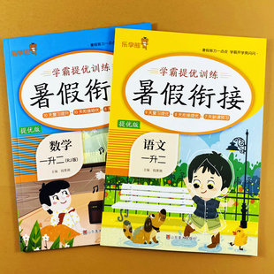 假期学习计划1升2暑假复习预习学霸提优强化训练字词句子阅读理解口算计算应用题 暑假衔接练习册一年级下册语文数学暑假作业人教版