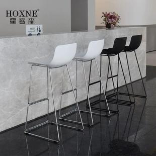 霍客森北欧前台椅现代简约铁艺家用酒吧台高脚椅高凳等位凳吧椅子