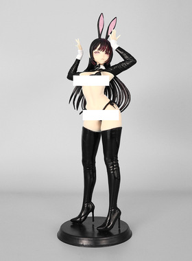 新品 站姿反转兔女郎手办 制服二次元美模型机箱车载景品