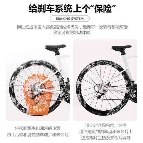碟片防污板自行车刹车清洗防油污来令片保护套公路车防止异响挡板