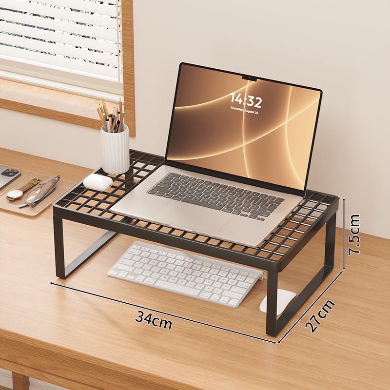 电脑显示屏增高架笔记本散热支架台式屏幕底座托架桌面置物架