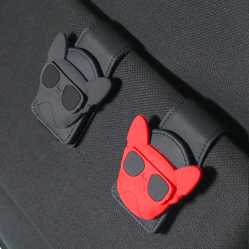 车载眼镜夹汽车遮阳板收纳夹多功能车内主驾驶太阳镜墨镜放置架男