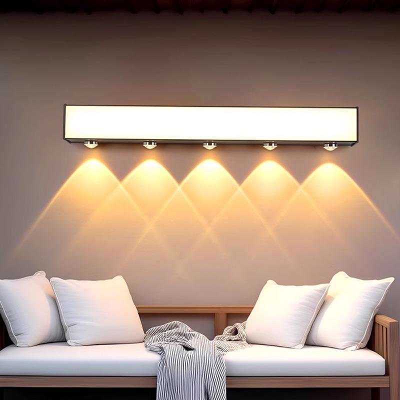 户外长条墙壁氛围灯山丘洗墙围墙照明露台别墅背景墙庭院防水壁灯