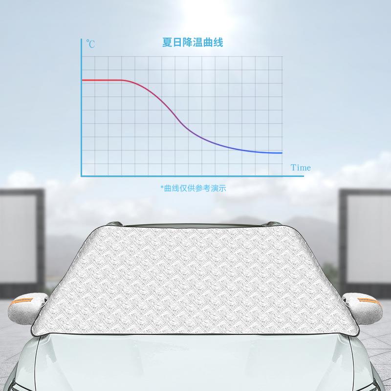 汽车遮阳挡前挡防晒隔热伞雪挡防尘防雾车罩帘挡阳遮光板太阳挡