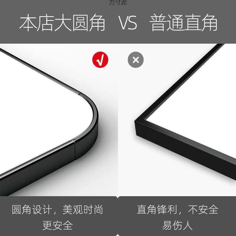 镜子身穿衣镜家用圆角落地试衣镜贴墙壁挂落地镜学生宿舍试衣镜厂